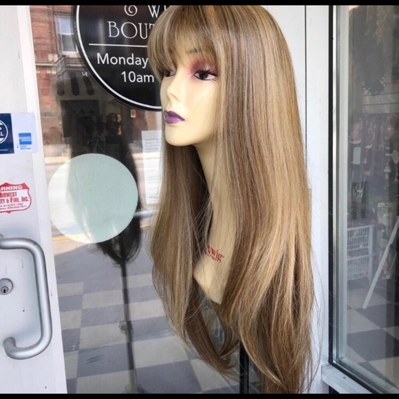 Blonde bangs wig long - Picture 6 of 8